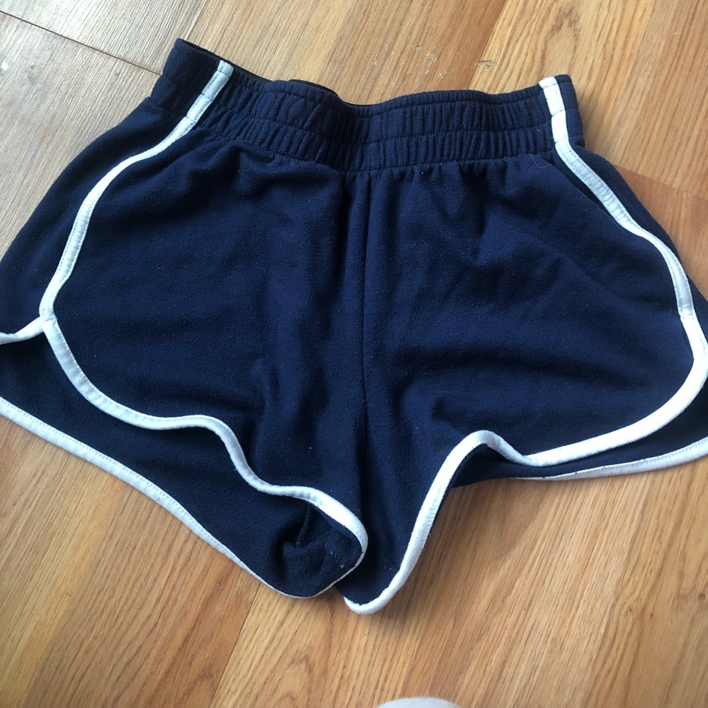 Navy and white shorts